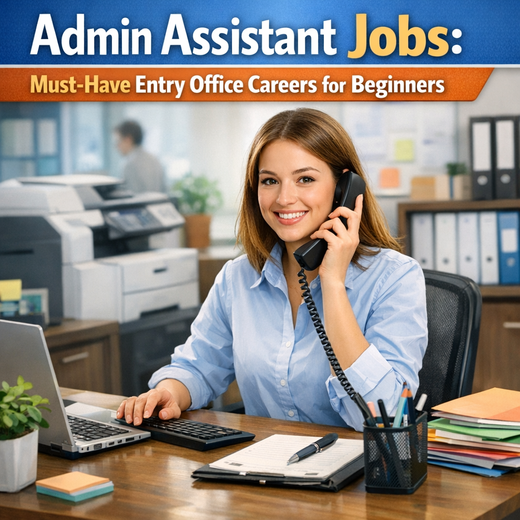 Admin Assistant Jobs: Must-Have Entry Office Careers for Beginners Illustration of Admin Assistant Jobs: Must-Have Entry Office Careers for Beginners
