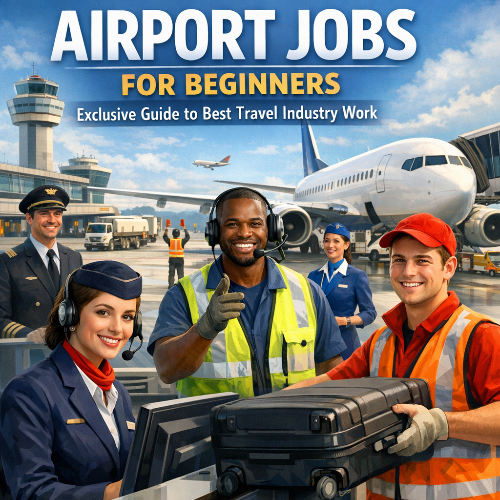 Illustration of Airport Jobs for Beginners: Exclusive Guide to Best Travel Industry Work