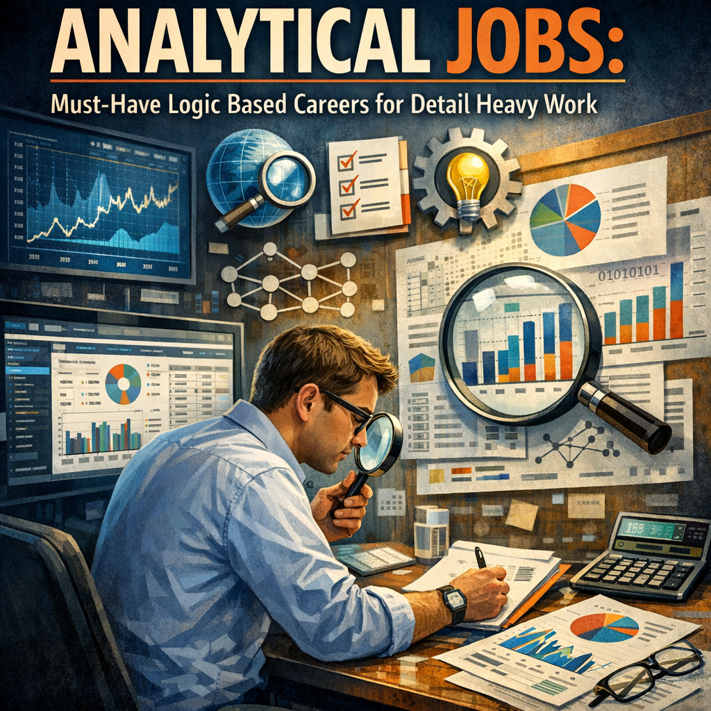 Analytical Jobs: Must-Have Logic Based Careers for Detail Heavy Work Illustration of Analytical Jobs: Must-Have Logic Based Careers for Detail Heavy Work