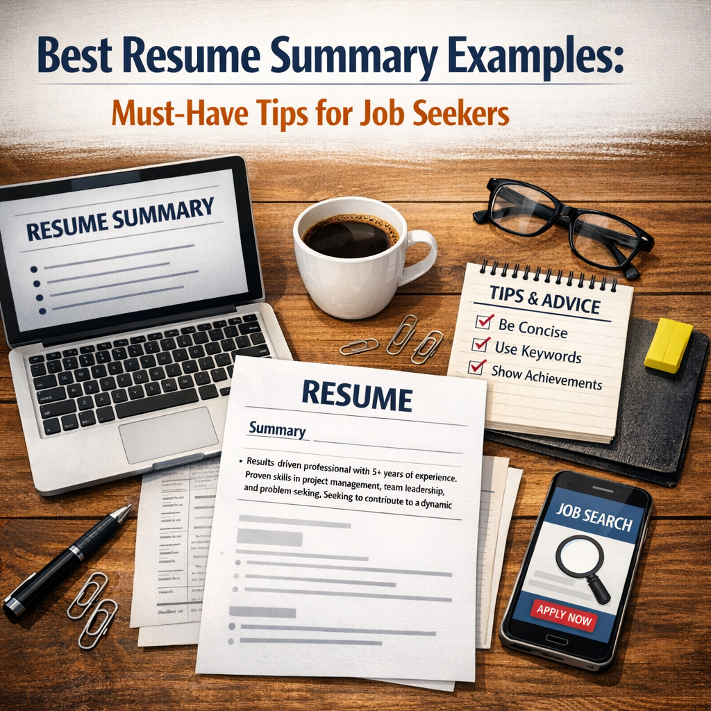 Illustration of Best Resume Summary Examples: Must-Have Tips for Job Seekers