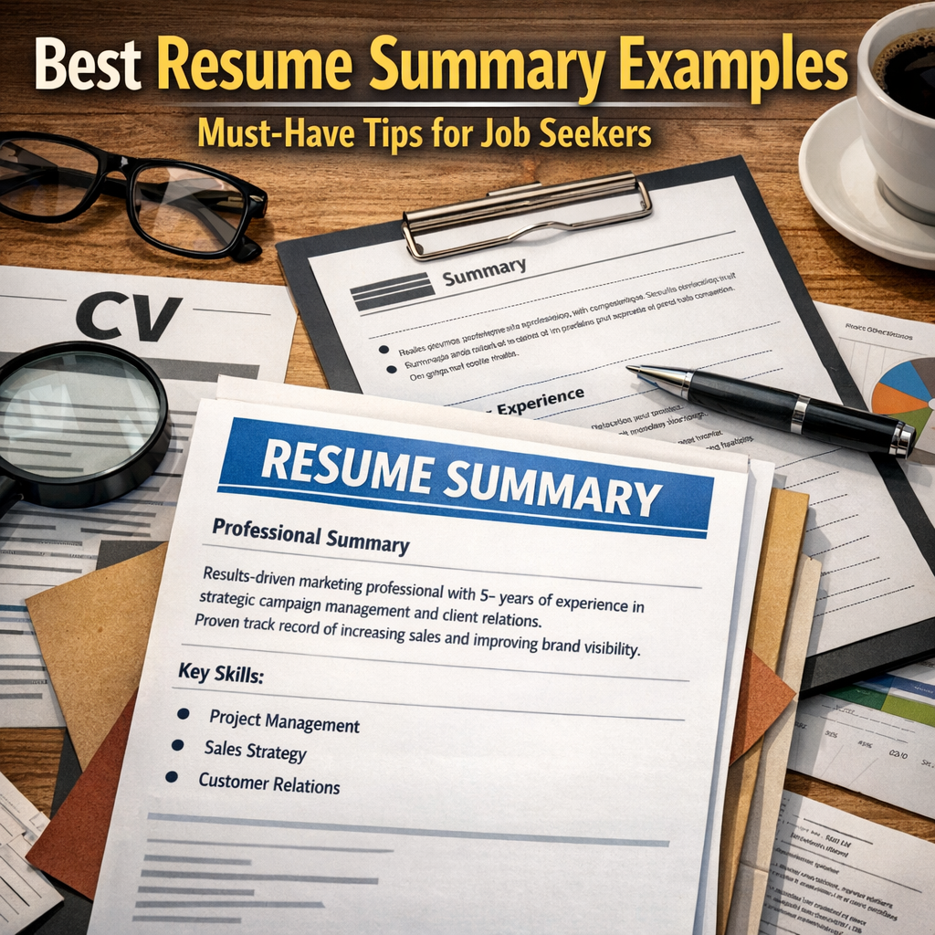 Illustration of Best Resume Summary Examples: Must-Have Tips for Job Seekers