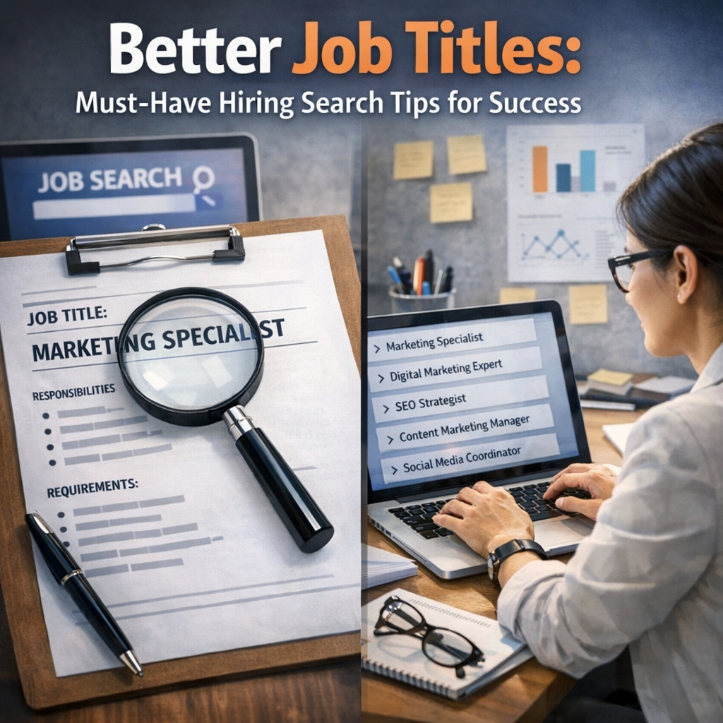 Better Job Titles: Must-Have Hiring Search Tips for Success Illustration of Better Job Titles: Must-Have Hiring Search Tips for Success