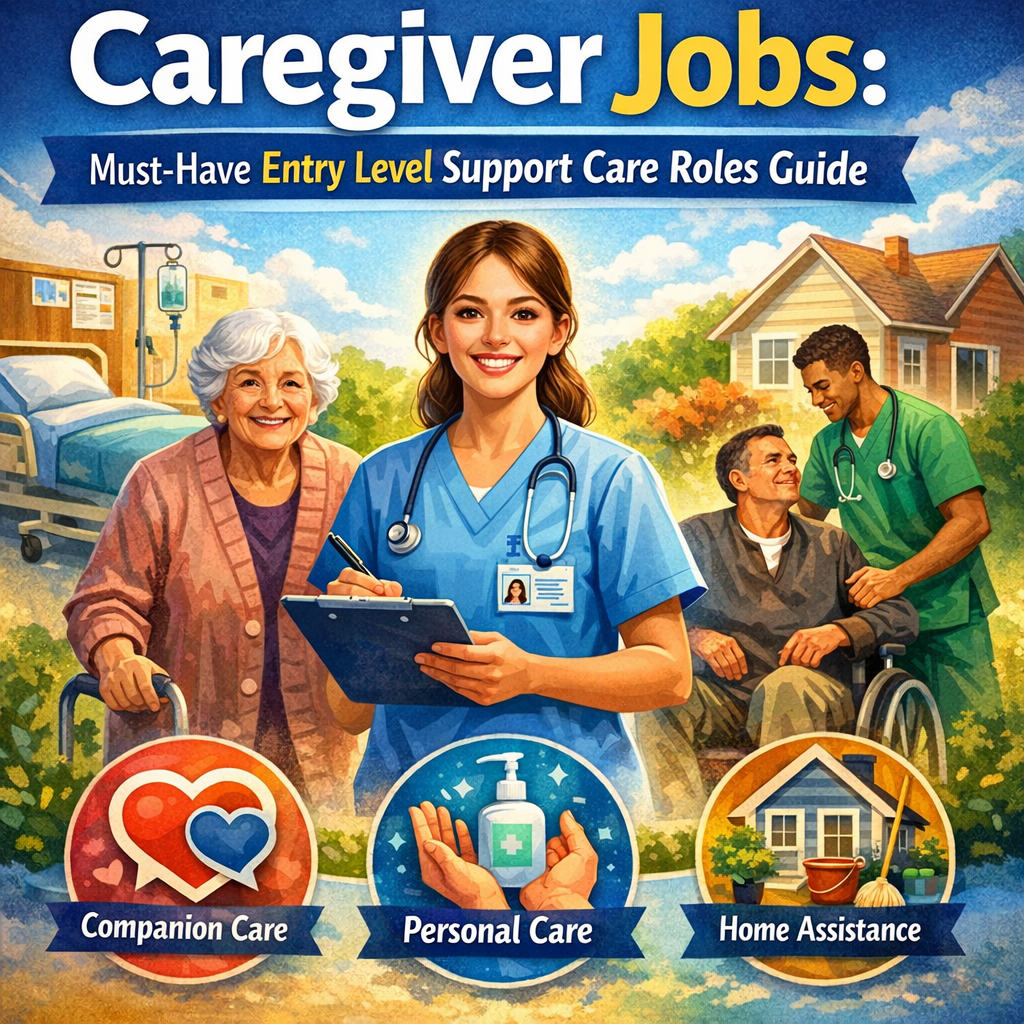 Caregiver Jobs: Must-Have Entry Level Support Care Roles Guide Illustration of Caregiver Jobs: Must-Have Entry Level Support Care Roles Guide