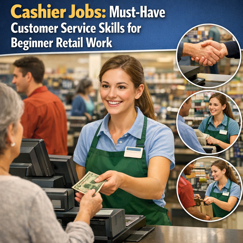Illustration of Cashier Jobs: Must-Have Customer Service Skills for Beginner Retail Work