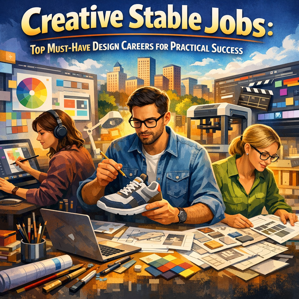 Creative Stable Jobs: Top Must-Have Design Careers for Practical Success Illustration of Creative Stable Jobs: Top Must-Have Design Careers for Practical Success