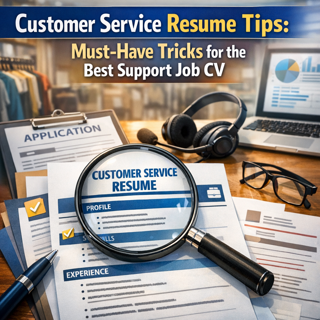 Illustration of Customer Service Resume Tips: Must-Have Tricks for the Best Support Job CV