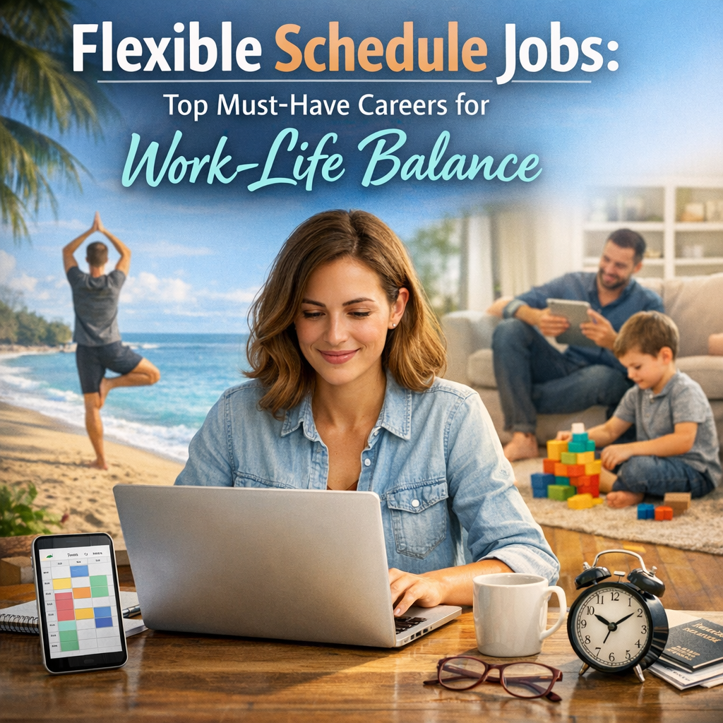 Illustration of Flexible Schedule Jobs: Top Must-Have Careers for Work-Life Balance