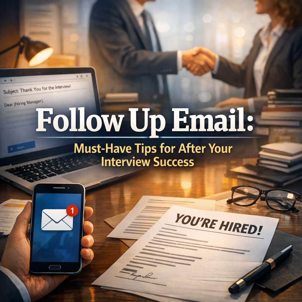 Illustration of Follow Up Email: Must-Have Tips for After Your Interview Success