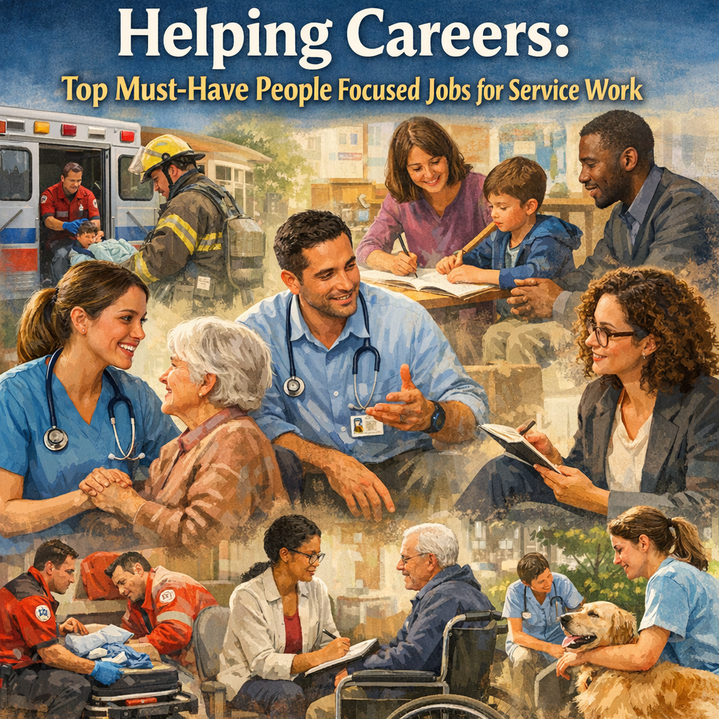 Illustration of Helping Careers: Top Must-Have People Focused Jobs for Service Work