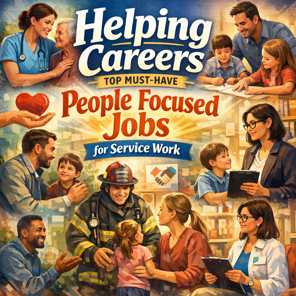 Illustration of Helping Careers: Top Must-Have People Focused Jobs for Service Work