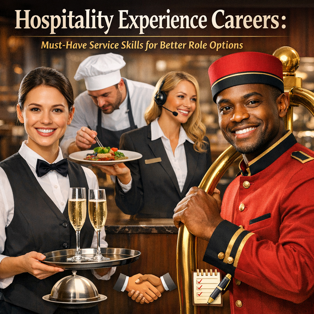Hospitality Experience Careers: Must-Have Service Skills for Better Role Options Illustration of Hospitality Experience Careers: Must-Have Service Skills for Better Role Options