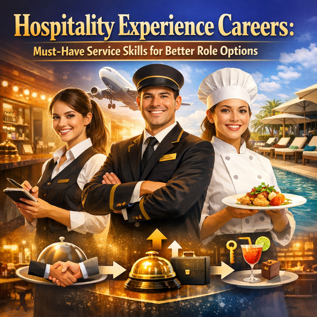 Hospitality Experience Careers: Must-Have Service Skills for Better Role Options Illustration of Hospitality Experience Careers: Must-Have Service Skills for Better Role Options