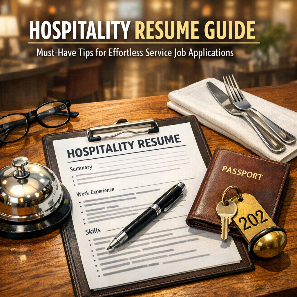 Hospitality Resume Guide: Must-Have Tips for Effortless Service Job Applications Illustration of Hospitality Resume Guide: Must-Have Tips for Effortless Service Job Applications