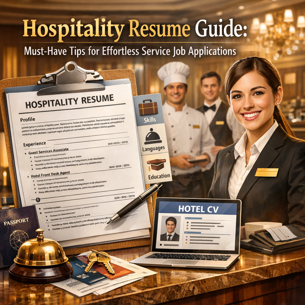 Hospitality Resume Guide: Must-Have Tips for Effortless Service Job Applications Illustration of Hospitality Resume Guide: Must-Have Tips for Effortless Service Job Applications
