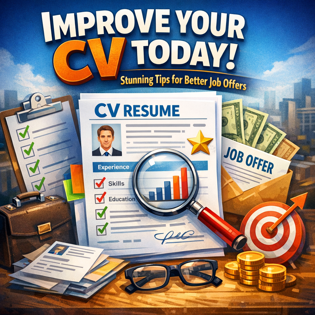 improve cv illustration for Improve Your CV Today: Stunning Tips for Better Job Offers