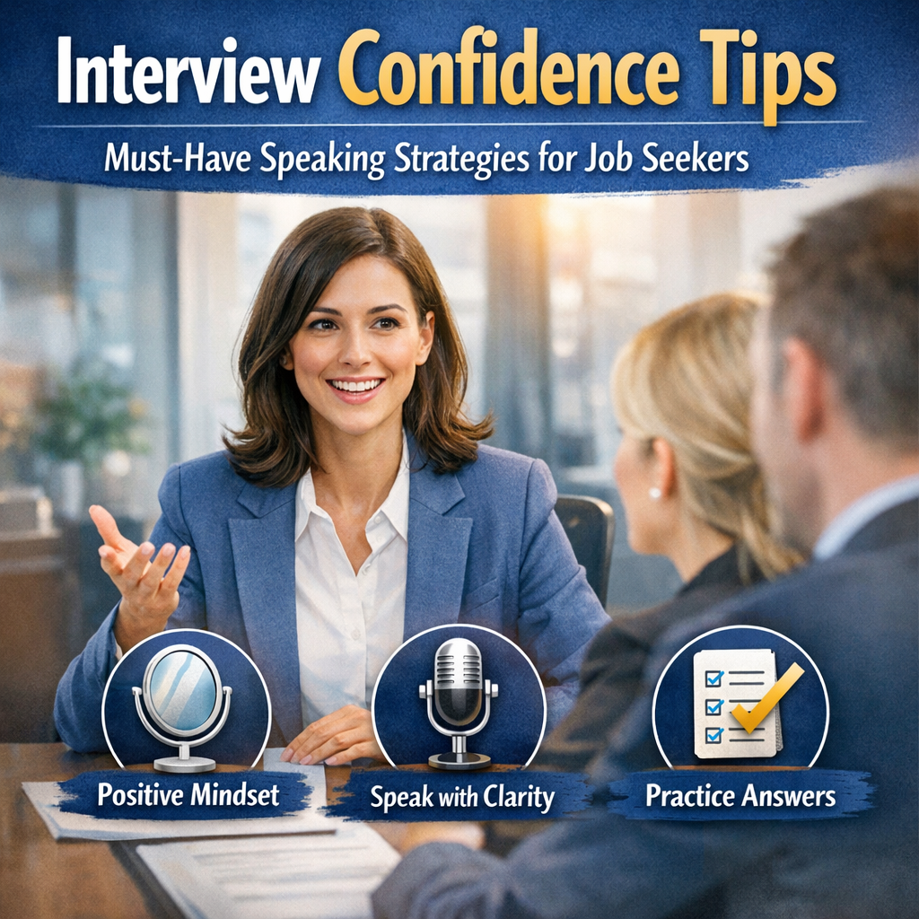 Illustration of Interview Confidence Tips: Must-Have Speaking Strategies for Job Seekers