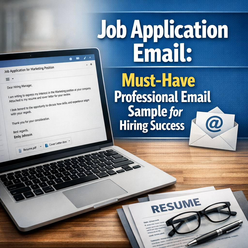 Illustration of Job Application Email: Must-Have Professional Email Sample for Hiring Success