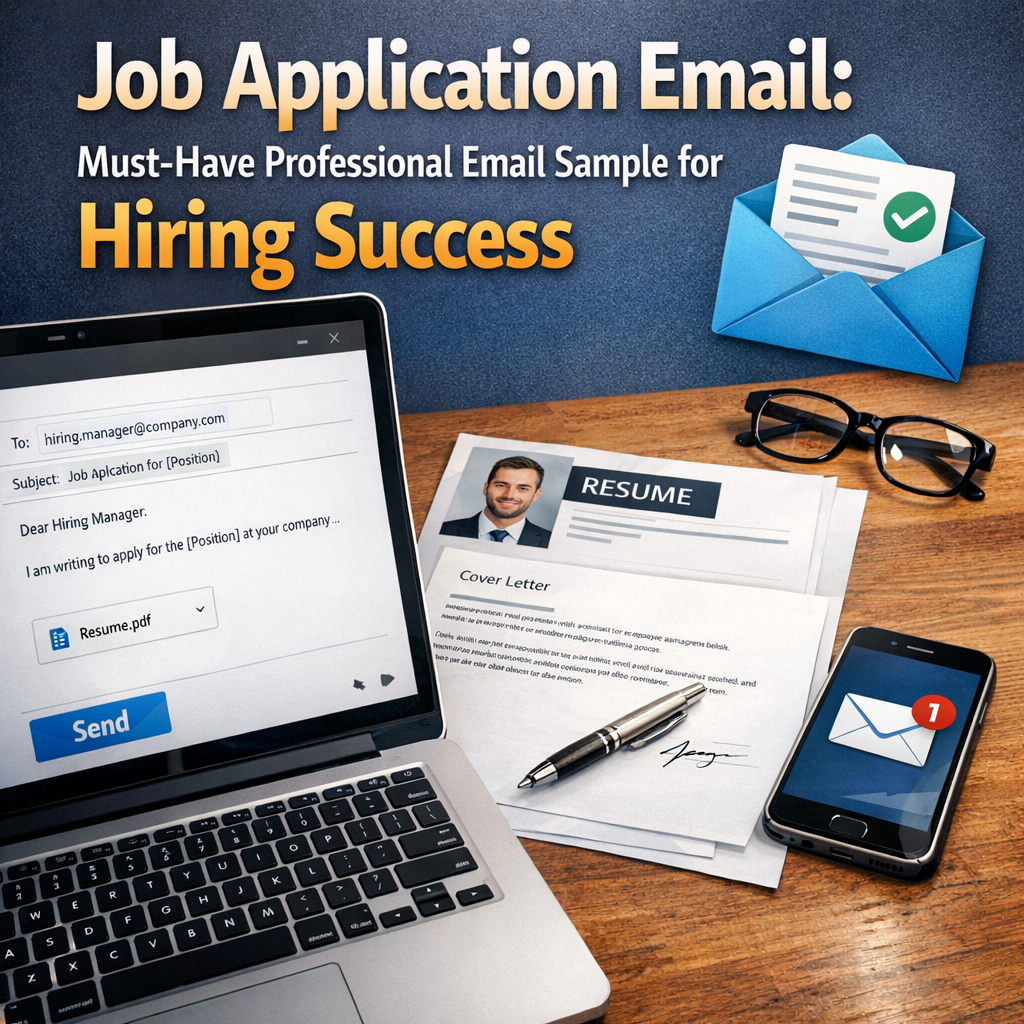 Illustration of Job Application Email: Must-Have Professional Email Sample for Hiring Success