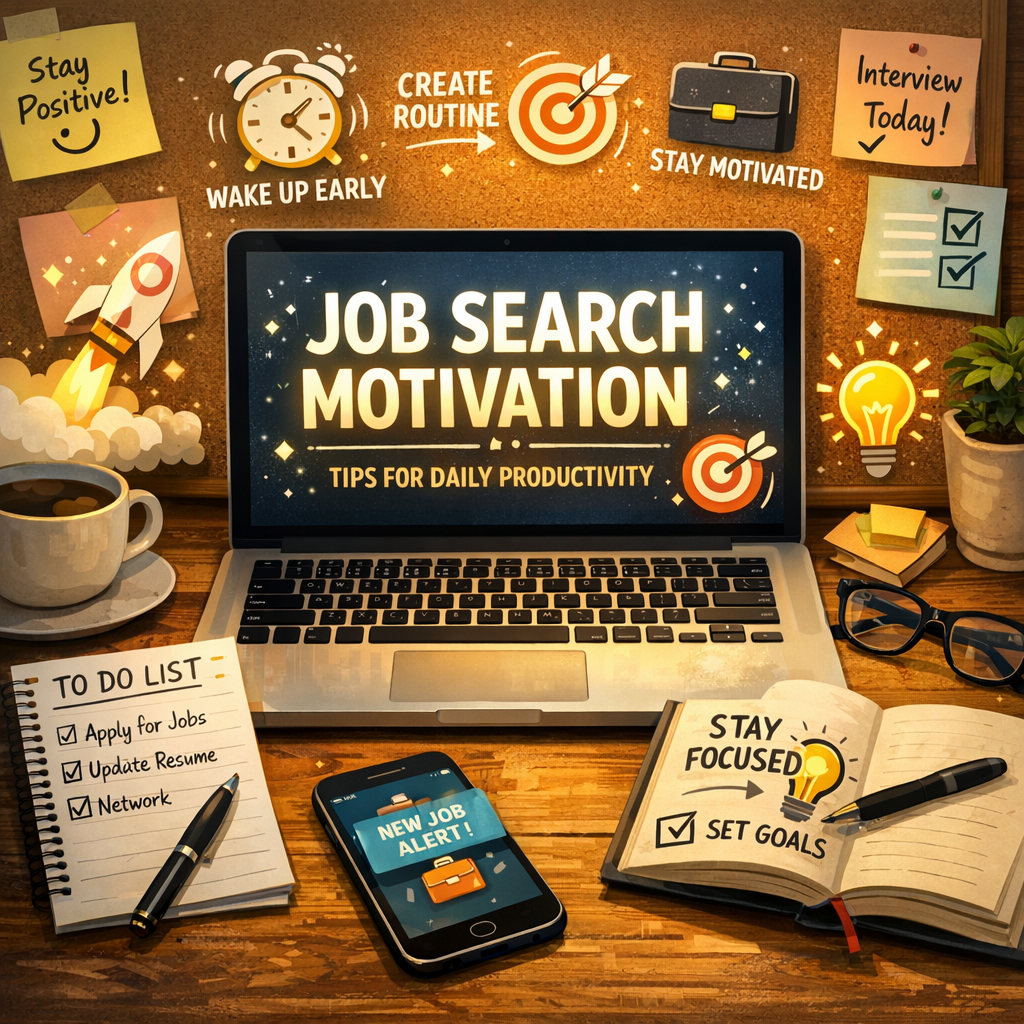 Illustration of Job Search Motivation: Stunning Tips for Effortless Daily Productivity