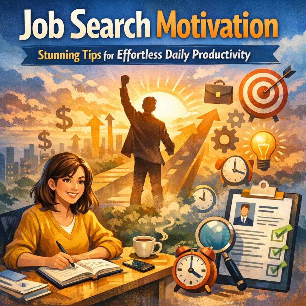 Illustration of Job Search Motivation: Stunning Tips for Effortless Daily Productivity