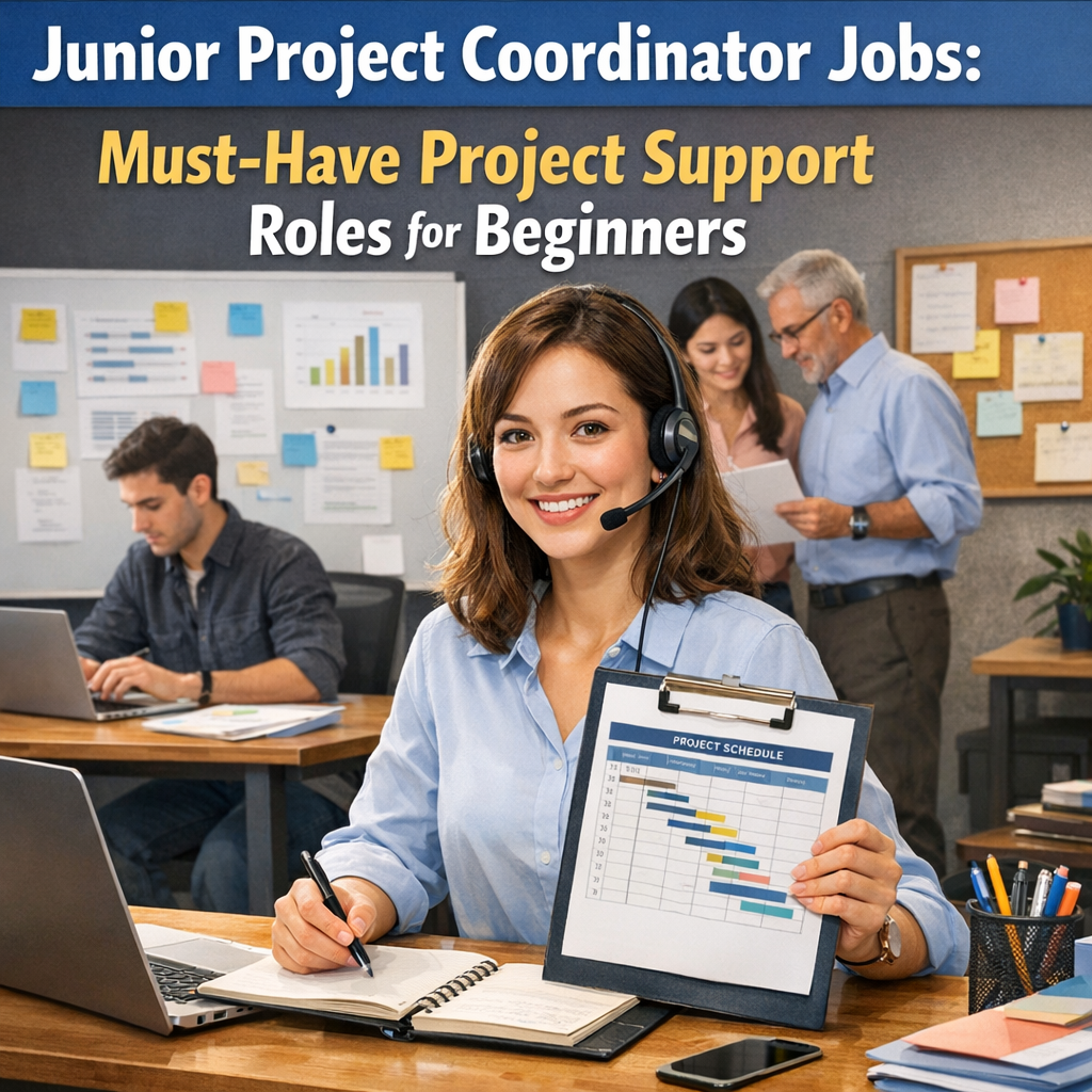 Junior Project Coordinator Jobs: Must-Have Project Support Roles for Beginners Illustration of Junior Project Coordinator Jobs: Must-Have Project Support Roles for Beginners
