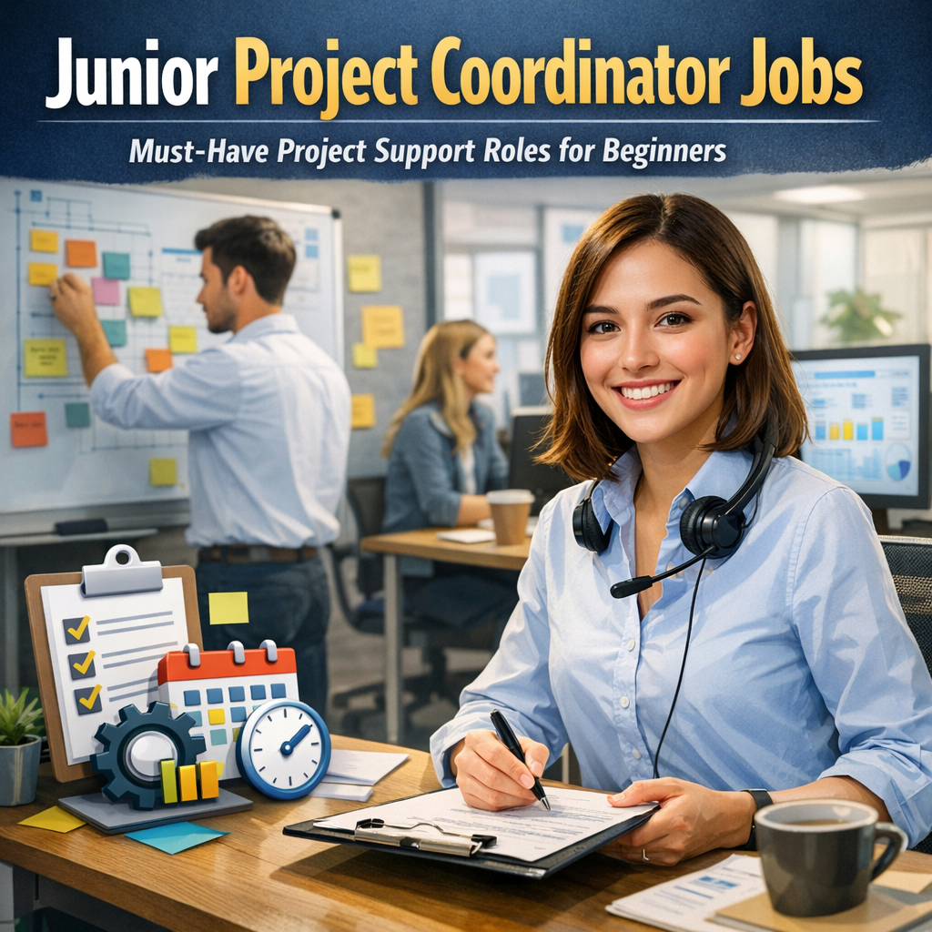Junior Project Coordinator Jobs: Must-Have Project Support Roles for Beginners Illustration of Junior Project Coordinator Jobs: Must-Have Project Support Roles for Beginners