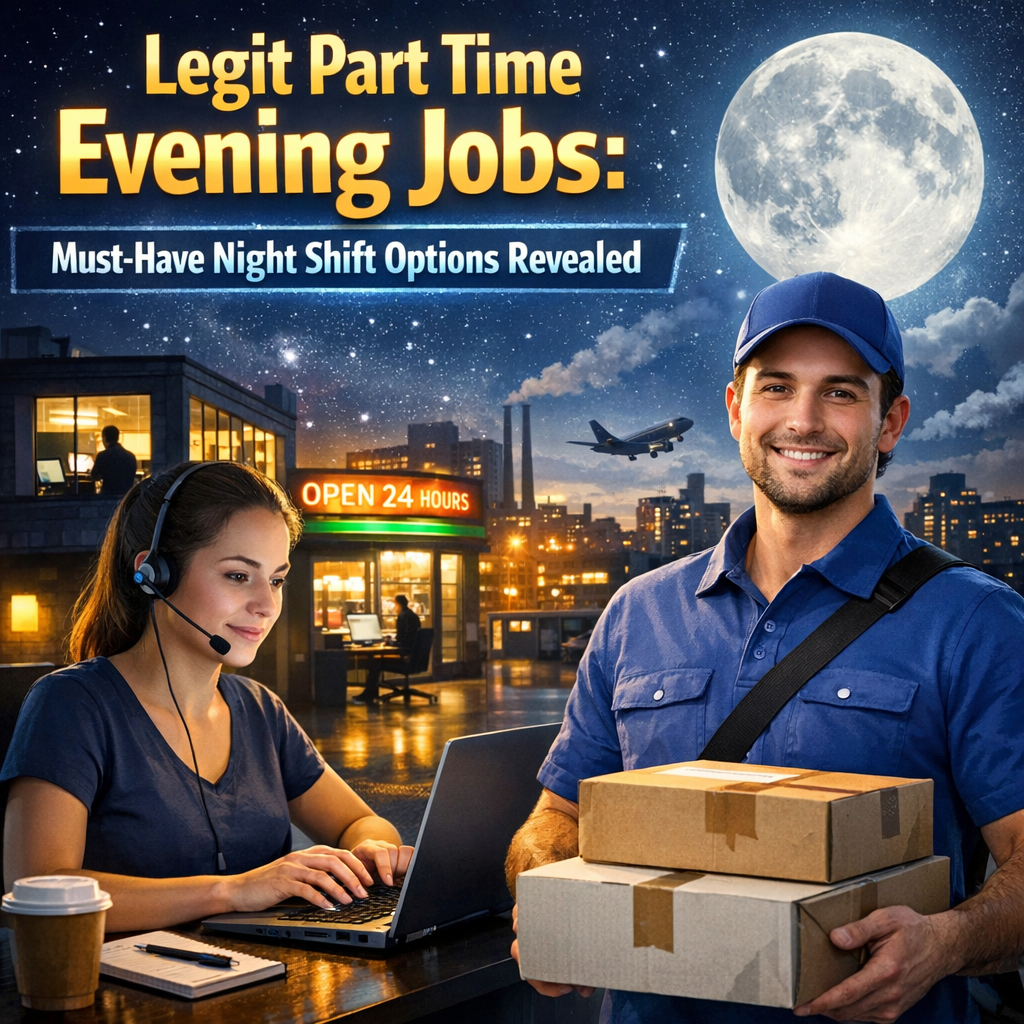 Illustration of Legit Part Time Evening Jobs: Must-Have Night Shift Options Revealed