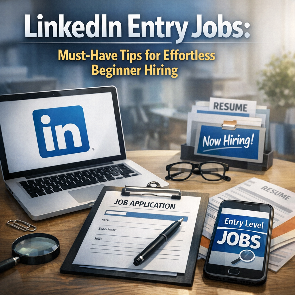 LinkedIn Entry Jobs: Must-Have Tips for Effortless Beginner Hiring Illustration of LinkedIn Entry Jobs: Must-Have Tips for Effortless Beginner Hiring