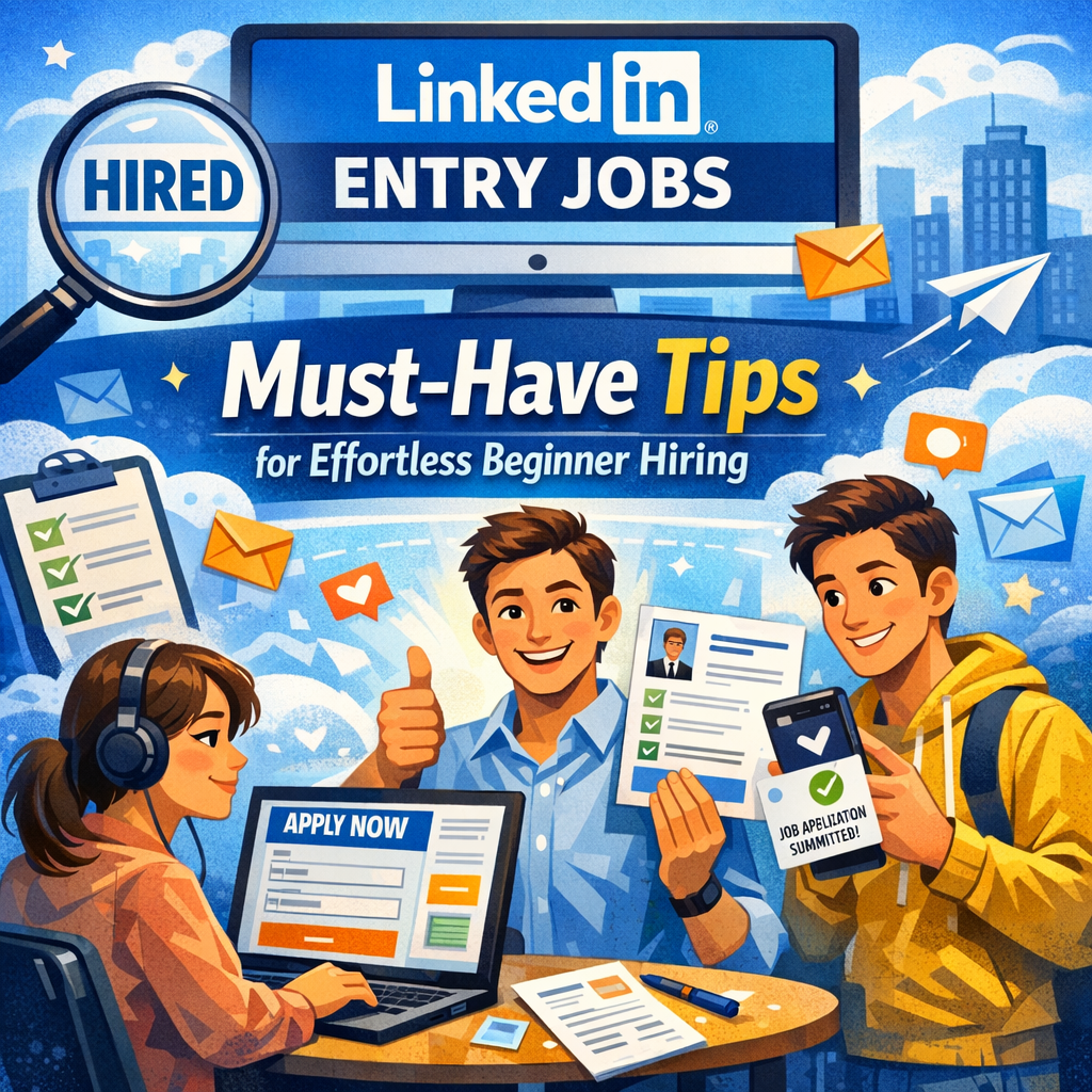LinkedIn Entry Jobs: Must-Have Tips for Effortless Beginner Hiring Illustration of LinkedIn Entry Jobs: Must-Have Tips for Effortless Beginner Hiring