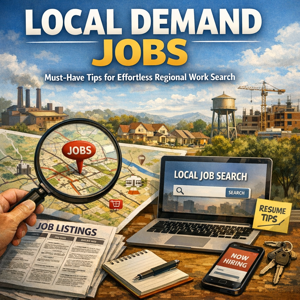 Illustration of Local Demand Jobs: Must-Have Tips for Effortless Regional Work Search