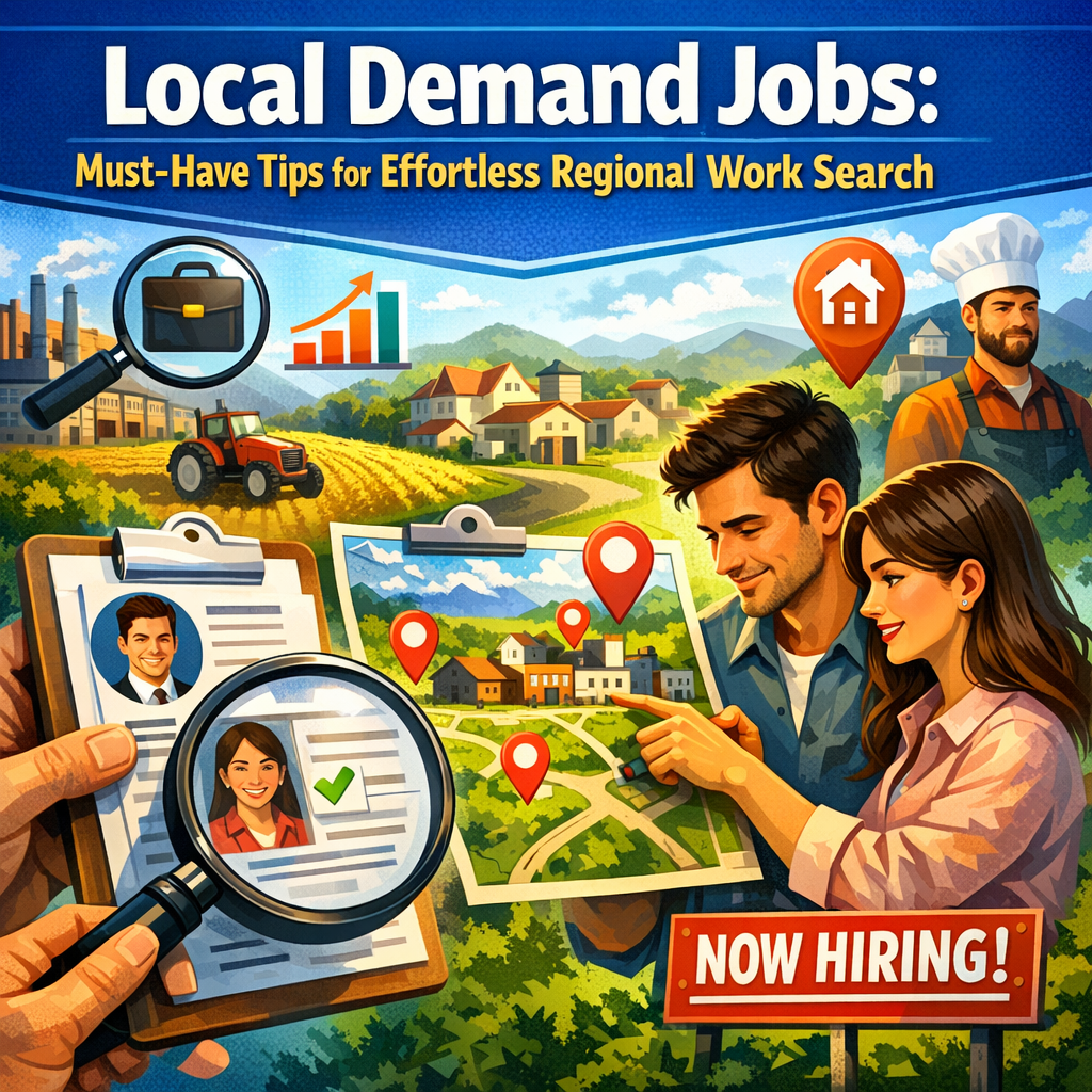 Illustration of Local Demand Jobs: Must-Have Tips for Effortless Regional Work Search