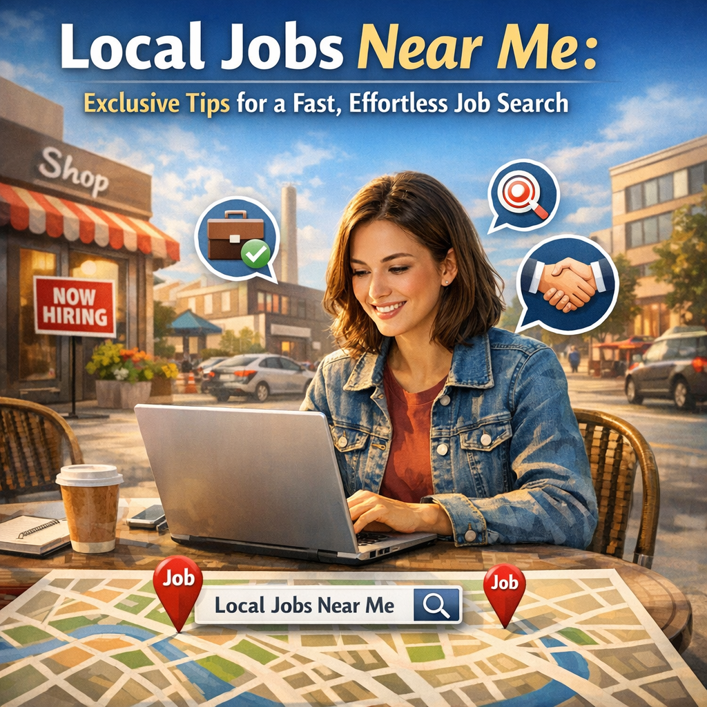 Illustration of Local Jobs Near Me: Exclusive Tips for a Fast, Effortless Job Search