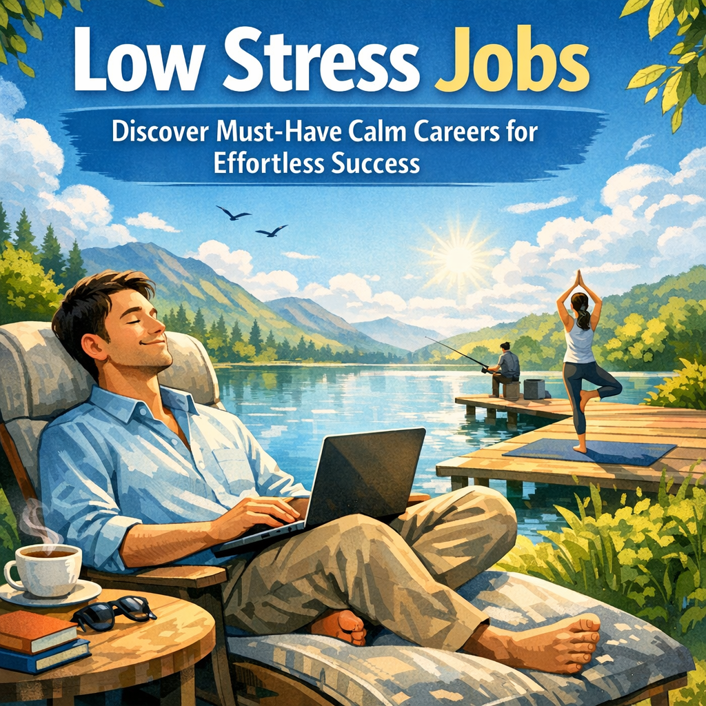 Low Stress Jobs: Discover Must-Have Calm Careers for Effortless Success Illustration of Low Stress Jobs: Discover Must-Have Calm Careers for Effortless Success