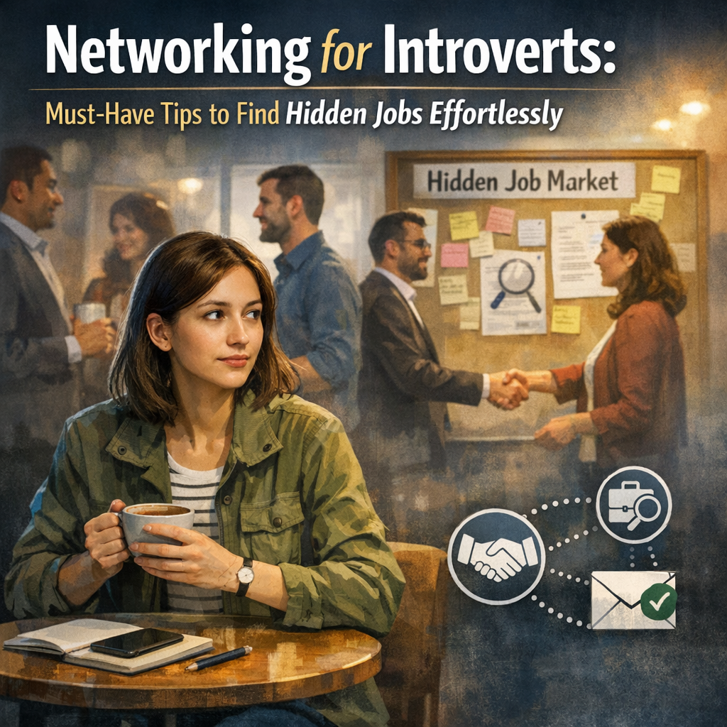 Networking for Introverts: Must-Have Tips to Find Hidden Jobs Effortlessly Illustration of Networking for Introverts: Must-Have Tips to Find Hidden Jobs Effortlessly