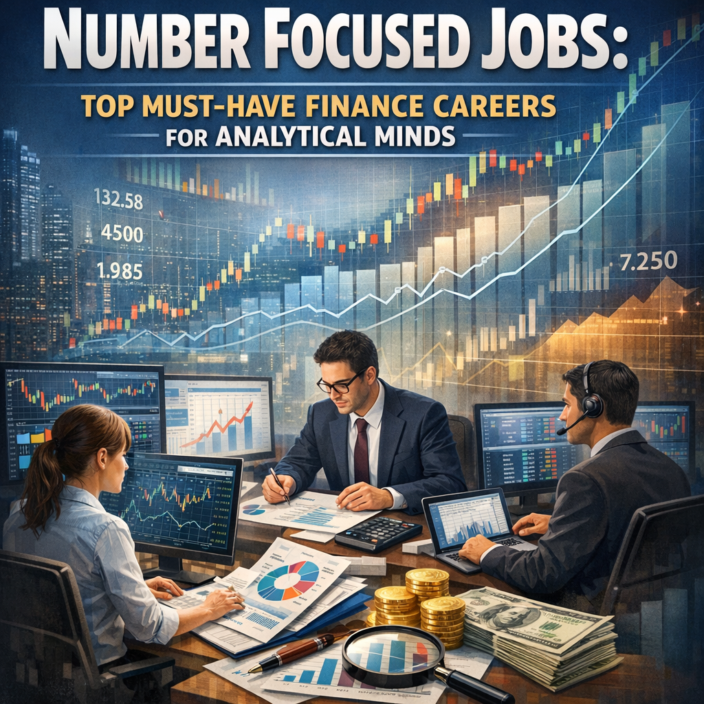Number Focused Jobs: Top Must-Have Finance Careers for Analytical Minds Illustration of Number Focused Jobs: Top Must-Have Finance Careers for Analytical Minds