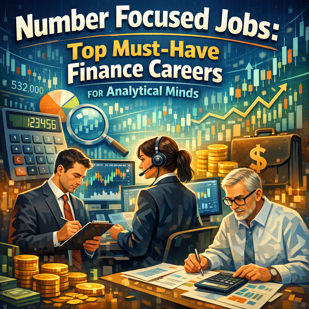 Number Focused Jobs: Top Must-Have Finance Careers for Analytical Minds Illustration of Number Focused Jobs: Top Must-Have Finance Careers for Analytical Minds