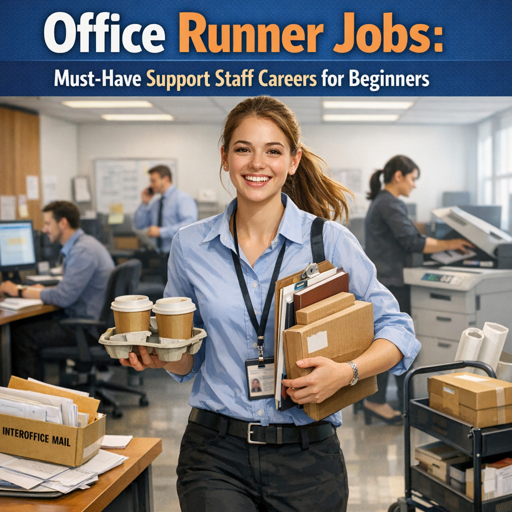 Office Runner Jobs: Must-Have Support Staff Careers for Beginners Illustration of Office Runner Jobs: Must-Have Support Staff Careers for Beginners