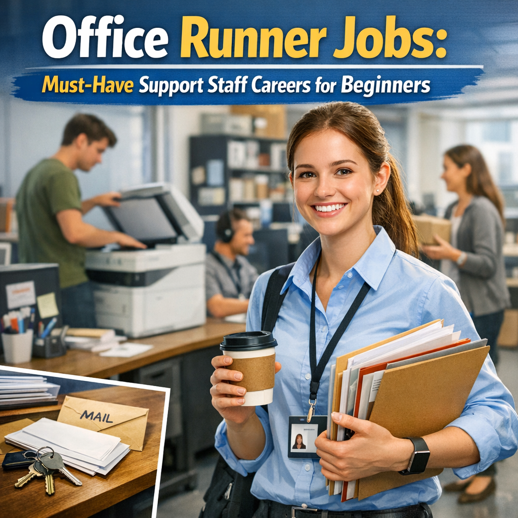 Office Runner Jobs: Must-Have Support Staff Careers for Beginners Illustration of Office Runner Jobs: Must-Have Support Staff Careers for Beginners