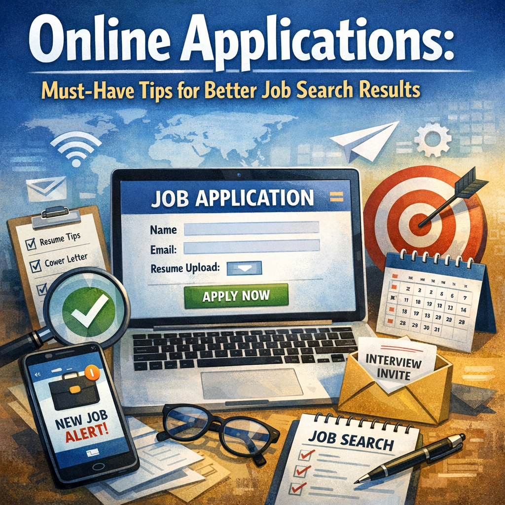Illustration of Online Applications: Must-Have Tips for Better Job Search Results