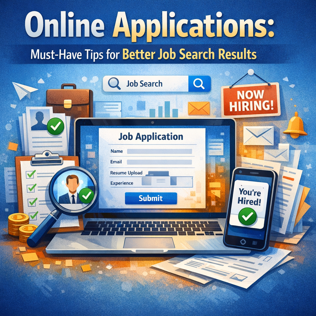 Illustration of Online Applications: Must-Have Tips for Better Job Search Results