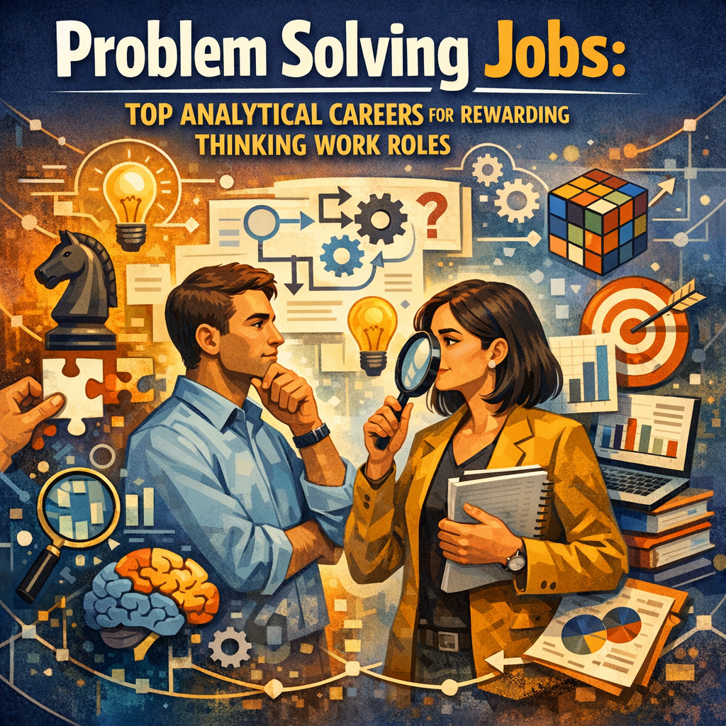 Illustration of Problem Solving Jobs: Top Analytical Careers for Rewarding Thinking Work Roles