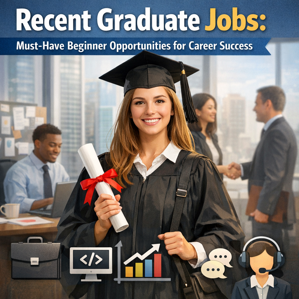 Illustration of Recent Graduate Jobs: Must-Have Beginner Opportunities for Career Success