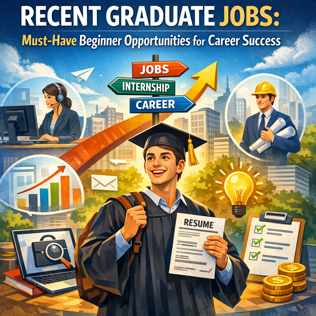Illustration of Recent Graduate Jobs: Must-Have Beginner Opportunities for Career Success