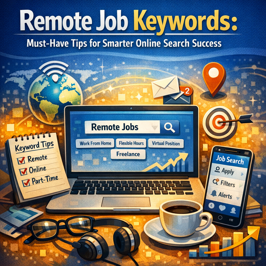 Illustration of Remote Job Keywords: Must-Have Tips for Smarter Online Search Success