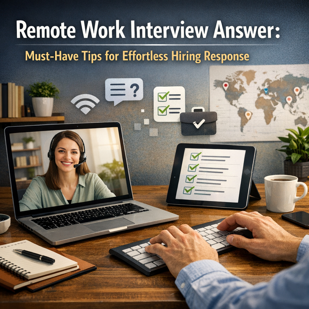 Remote Work Interview Answer: Must-Have Tips for Effortless Hiring Response Illustration of Remote Work Interview Answer: Must-Have Tips for Effortless Hiring Response