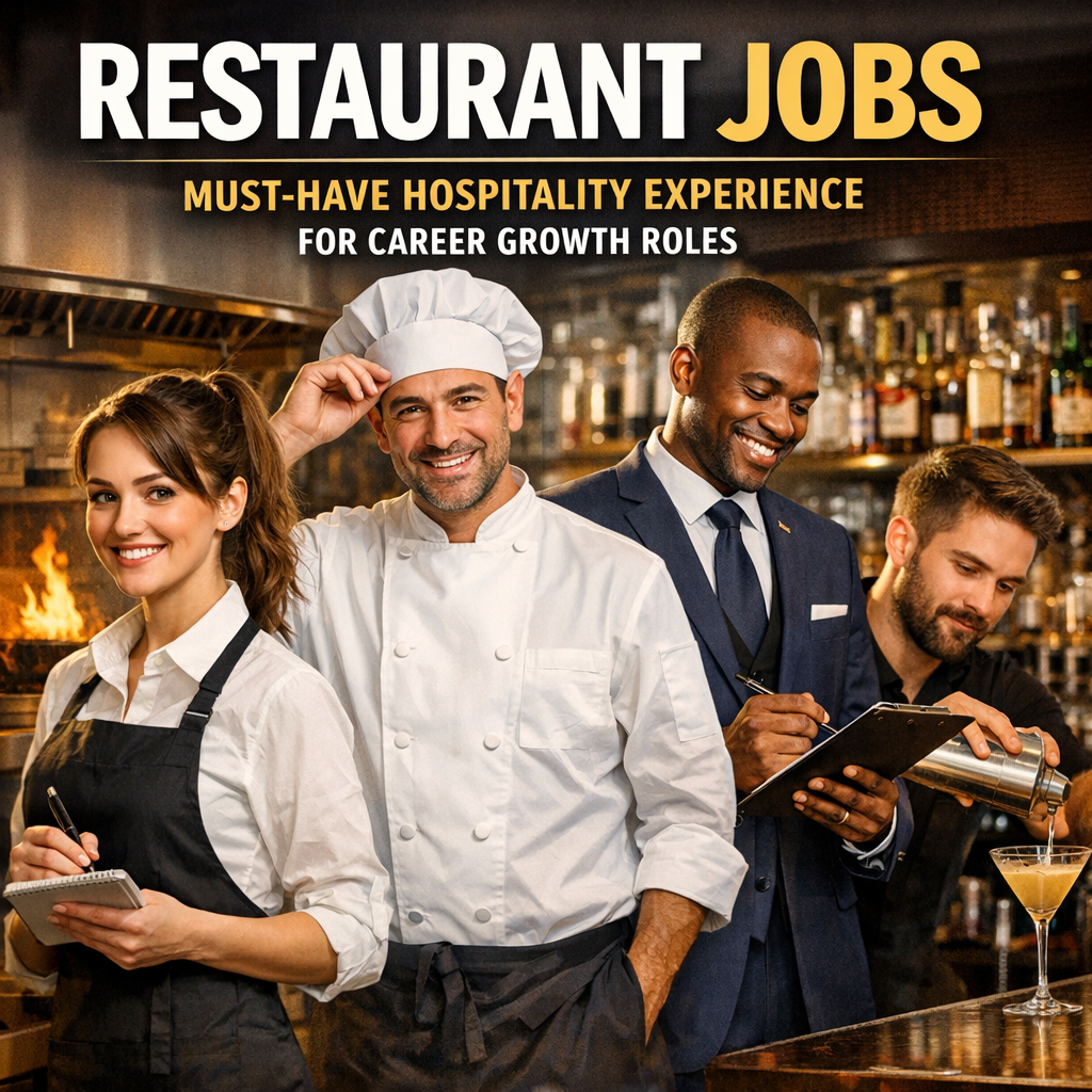 Illustration of Restaurant Jobs: Must-Have Hospitality Experience for Career Growth Roles