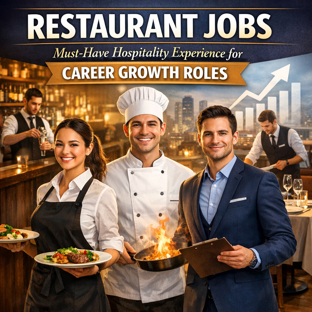 Illustration of Restaurant Jobs: Must-Have Hospitality Experience for Career Growth Roles