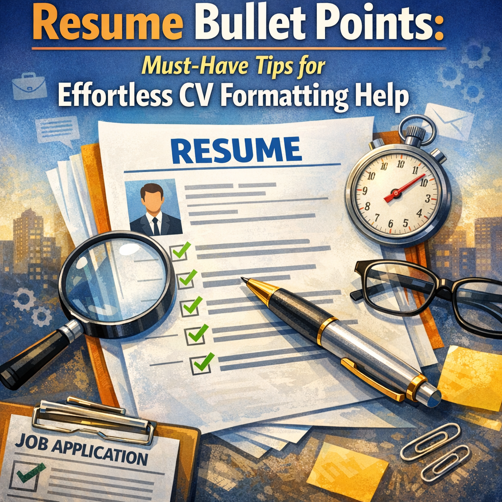 Resume Bullet Points: Must-Have Tips for Effortless CV Formatting Help Illustration of Resume Bullet Points: Must-Have Tips for Effortless CV Formatting Help