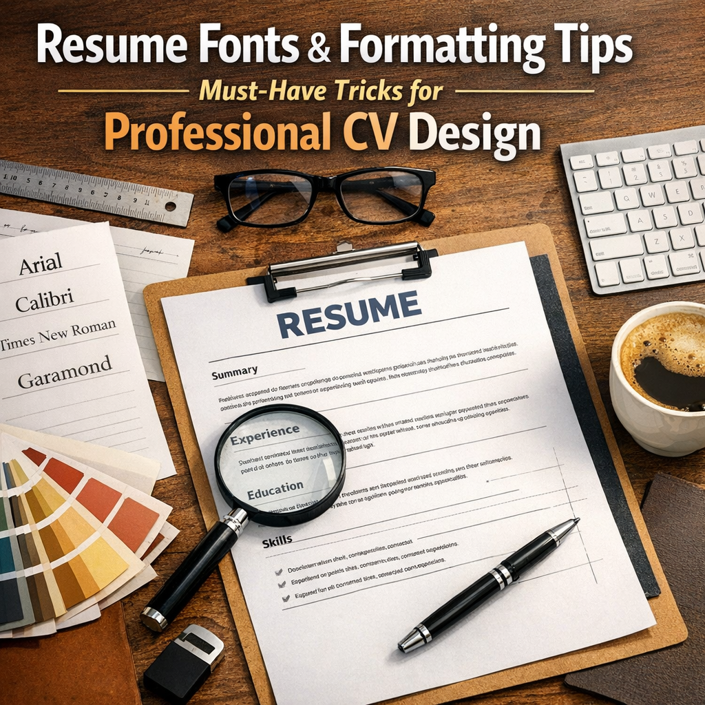 Illustration of Resume Fonts and Formatting Tips: Must-Have Tricks for Professional CV Design