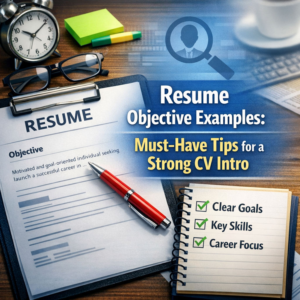 Illustration of Resume Objective Examples: Must-Have Tips for a Strong CV Intro